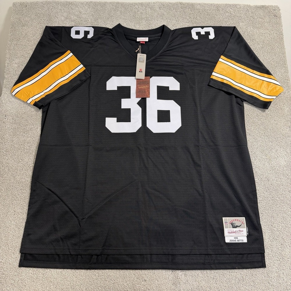 Mitchell & Ness Jerome Bettis Pittsburgh Steelers Jersey Mens 4XLT 1996 Legacy